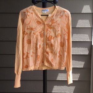 Peach cardigan size Medium